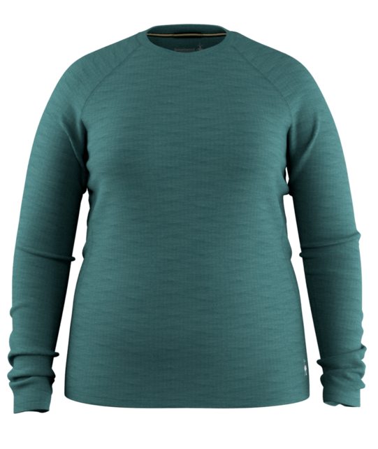 Smartwool Women's Classic Thermal Merino Base Layer Crew Plus Boxed (26/27) Dark Teal Heather