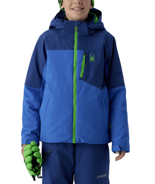 Spyder Kids Leader Jacket (26/27) Bold Blue