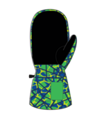 Spyder Kids Toddler Cubby Ski Mittens (26/27) Strobe Green Webs
