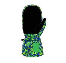 Spyder Kids Toddler Cubby Ski Mittens (26/27) Strobe Green Webs