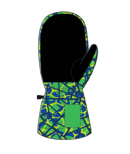 Spyder Kids Toddler Cubby Ski Mittens (26/27) Strobe Green Webs