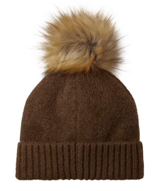 Spyder Plait Pom Hat (26/27) Mocha O/S