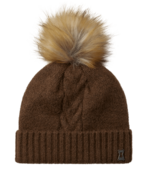 Spyder Plait Pom Hat (26/27) Mocha O/S