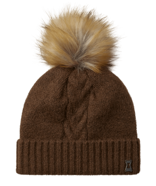 Spyder Plait Pom Hat (26/27) Mocha O/S