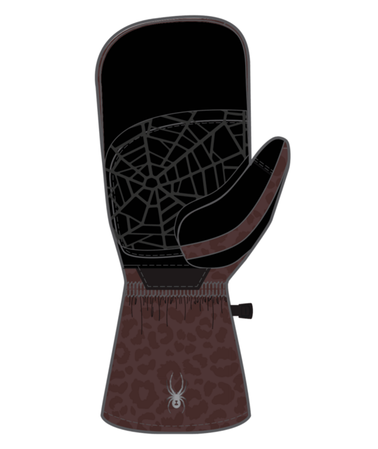 Spyder Inspire Ski Mittens (26/27) Leopard