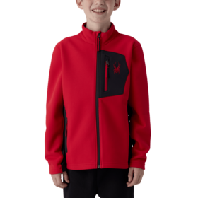 Spyder Kids Bandit Sweater Fleece Jacket (26/27) Spyder Red