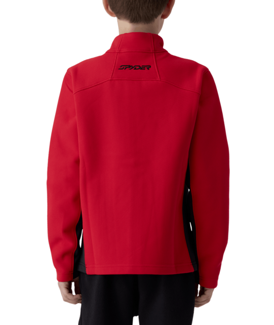 Spyder Kids Bandit Sweater Fleece Jacket (26/27) Spyder Red