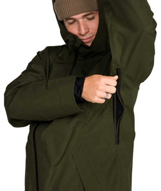 Volcom Tester 3L Gore-Tex Jkt (26/27) Dkgreen