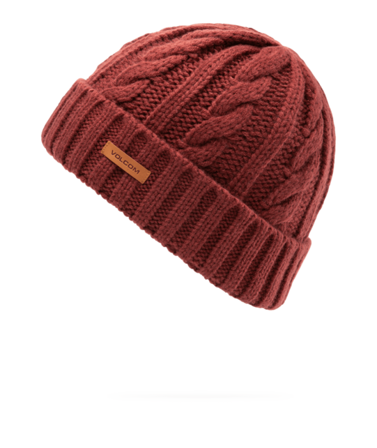 Volcom Stone Knit Beanie (26/27) Pinot O/S