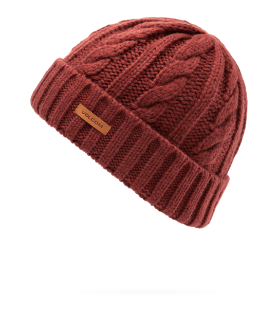Volcom Stone Knit Beanie (26/27) Pinot O/S