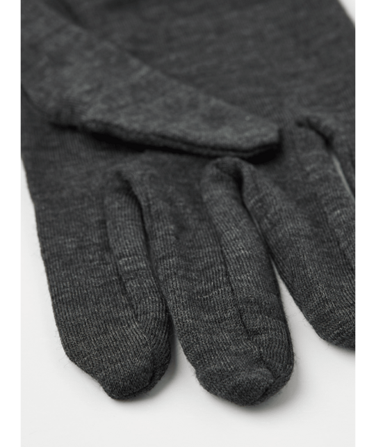 Hestra Merino Wool Liner Active Charcoal (26/27) Charcoal