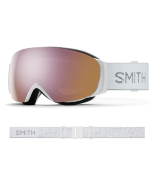 Smith I/O Mag S (26/27) White Chunky Knit | Chromapop Everyday Rose Gold Mirror O/S