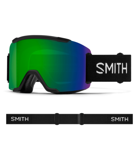 Smith Squad (26/27) Black | Chromapop Sun Green Mirror O/S
