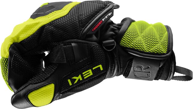 Leki Wcr Venom 3D Jr Mitt (26/27) Black/Ice Lemon