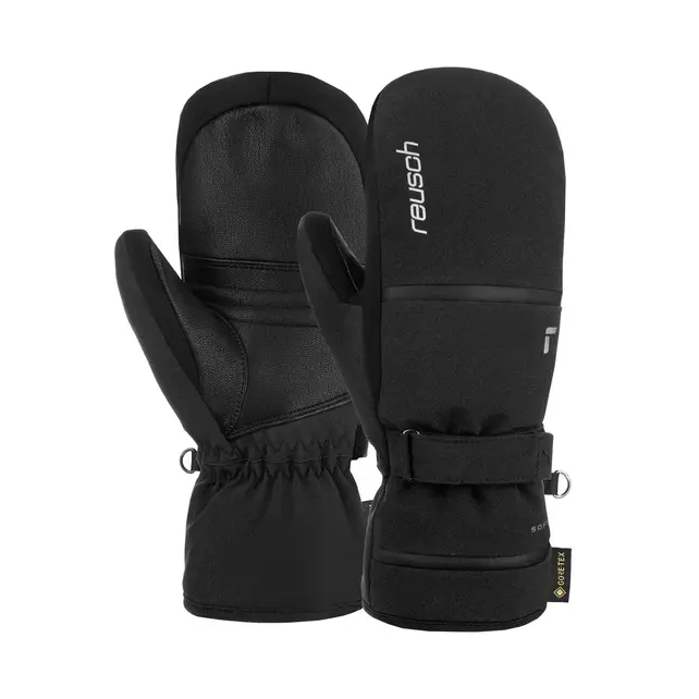 Reusch Alpine Ski Lady Mitten, Alison Gore-Tex (25/26) Black-Silver-7702