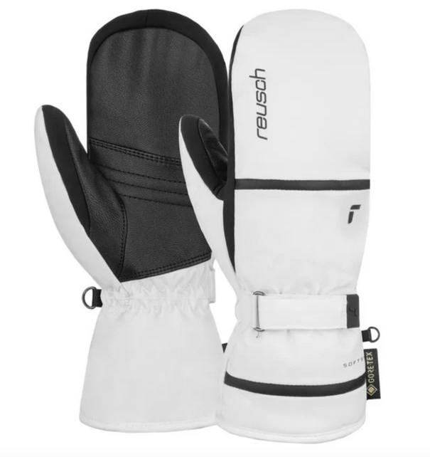 Reusch Alpine Ski Lady Mitten, Alison Gore-Tex (25/26) White-Black-1101