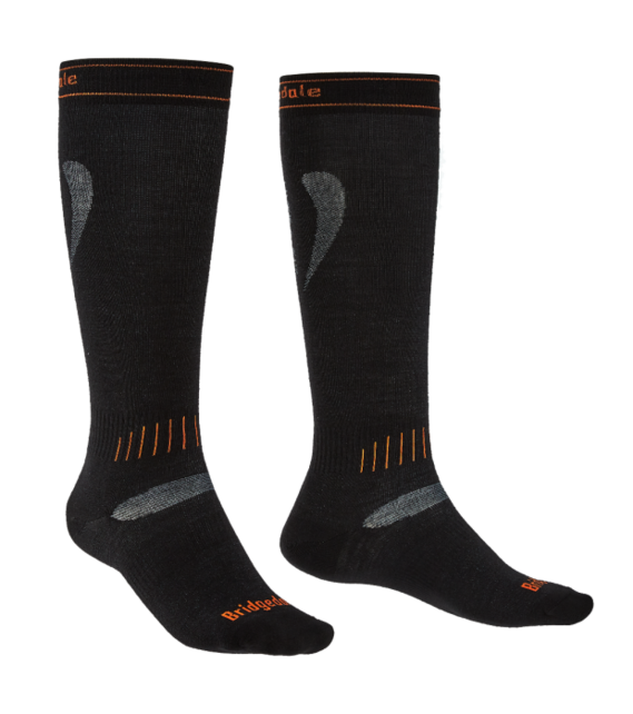 Bridgedale Ski Ultra Fit (24/25) Unisex-009 Black/Orange
