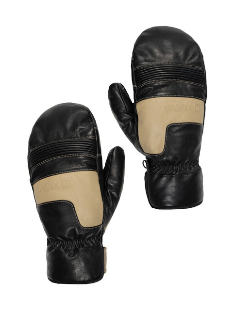Armada Wasco Leather Mitten (26/27) Black / Sand