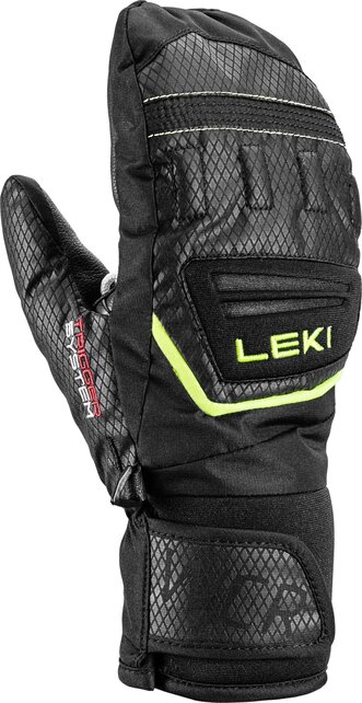 Leki Wcr Team 3D Jr Mitt (26/27) Black/Ice Lemon