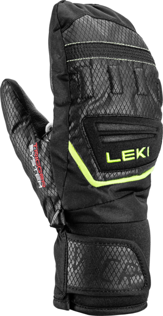 Leki Wcr Team 3D Jr Mitt (26/27) Black/Ice Lemon