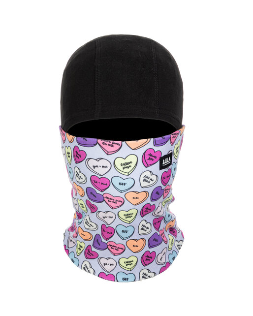 Bula Kids Therma-Fleece Balaclava (26/27) Lavender Hearts