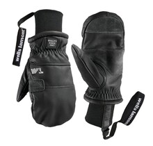 Wells Lamont Hydrahyde Working Crew Insulated Mitt W/ Knit Wrist (26/27) Black