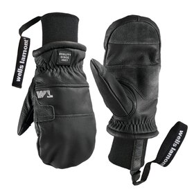 Wells Lamont Hydrahyde Working Crew Insulated Mitt W/ Knit Wrist (26/27) Black