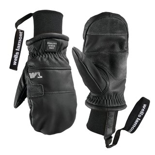 Wells Lamont Hydrahyde Working Crew Insulated Mitt W/ Knit Wrist (26/27) Black
