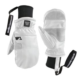 Wells Lamont Hydrahyde Working Crew Insulated Mitt W/ Knit Wrist (26/27) White
