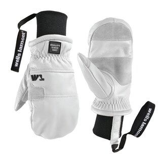 Wells Lamont Hydrahyde Working Crew Insulated Mitt W/ Knit Wrist (26/27) White
