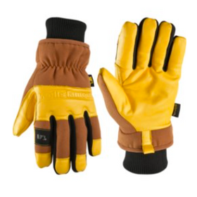 Wells Lamont Cowhide Leather Insulated Glove W/ Knit Wrist (26/27) Brown