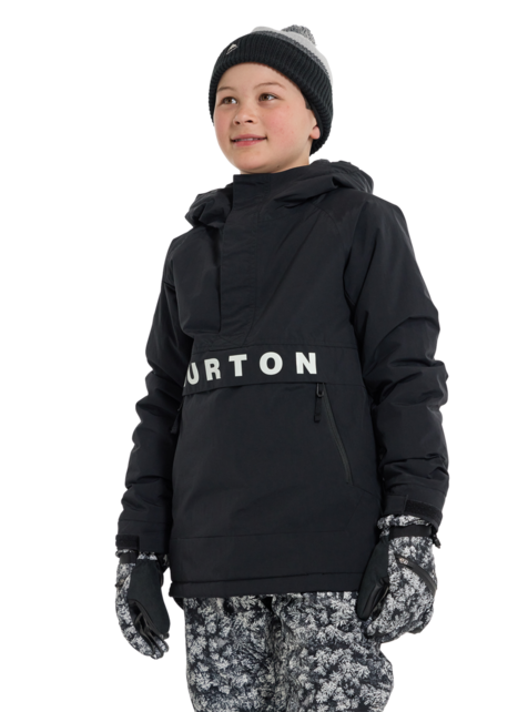 Burton Kids' Burton Frostner 2L Anorak Jacket (26/27) True Black