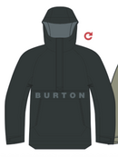Burton Kids' Burton Frostner 2L Anorak Jacket (26/27) True Black