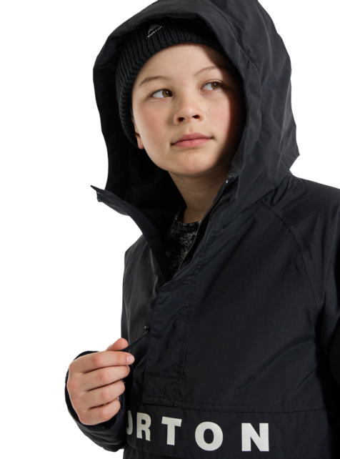 Burton Kids' Burton Frostner 2L Anorak Jacket (26/27) True Black