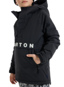 Burton Kids' Burton Frostner 2L Anorak Jacket (26/27) True Black