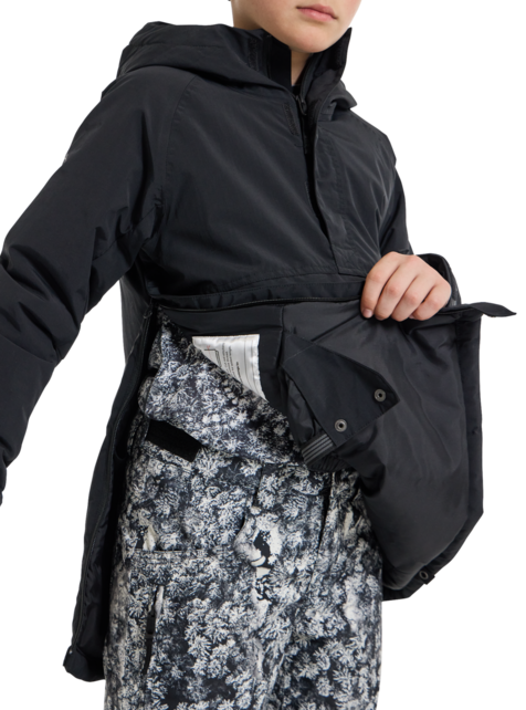Burton Kids' Burton Frostner 2L Anorak Jacket (26/27) True Black