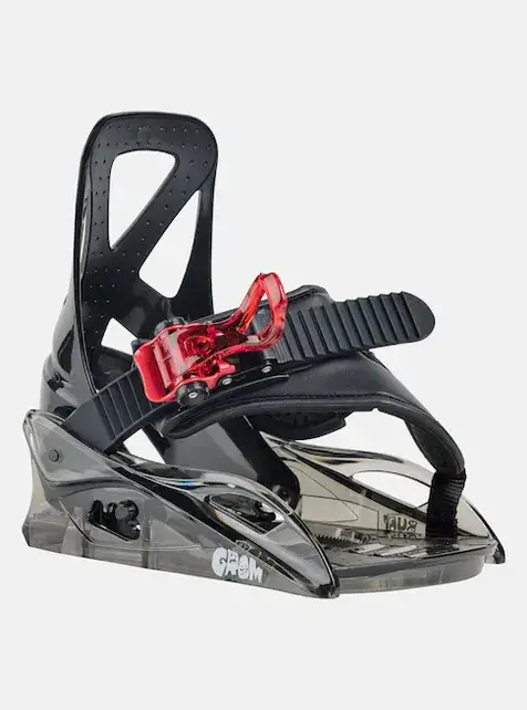 Burton Kids' Grom Disc Snowboard Bindings (26/27) Black