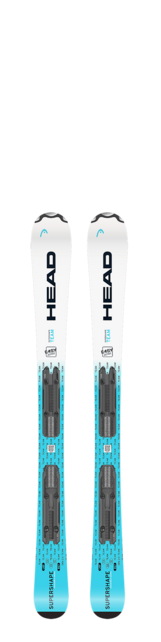 Head Supershape Team Easy Jrs (26/27) Blue/White + JRS 4.5 GW CA