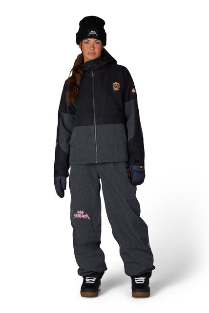 686 Wm Metallica Burning Skull Jkt (26/27) Metallica Black Colorblock