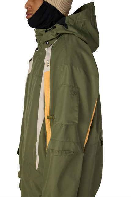 686 Mens 2003 Atom Jacket (26/27) Fatigue Green Colorblock