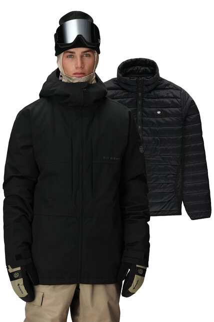 686 Mens Smarty 3-In-1 Form Jacket (26/27) Black