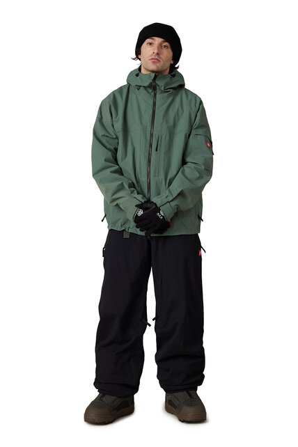 686 Mens 686 Dojo Shell Jacket (26/27) Faded Green Crinkle