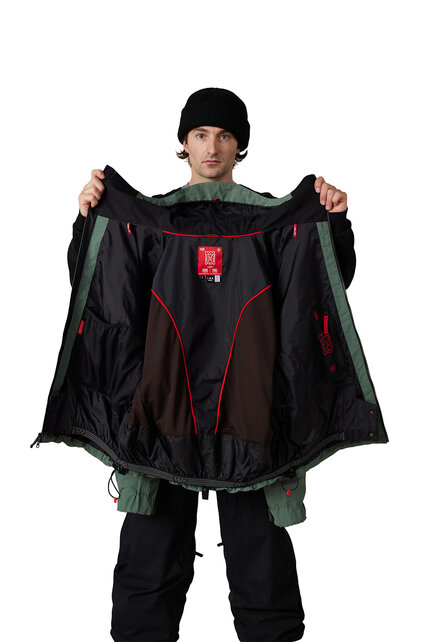686 Mens 686 Dojo Shell Jacket (26/27) Faded Green Crinkle