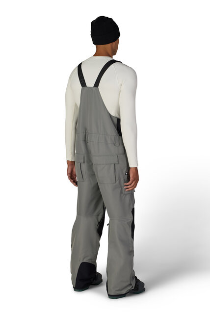 686 Mens Hot Lap Insulated Bib (26/27) Rhino Grey Colorblock