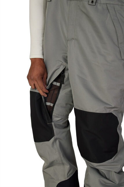 686 Mens Hot Lap Insulated Bib (26/27) Rhino Grey Colorblock