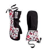 686 Youth Heat Insulated Mitt (26/27) Hello Kitty White