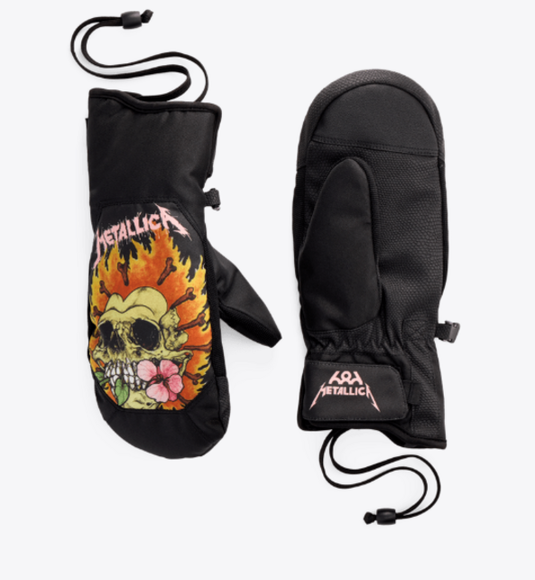686 Womens Revel Mitt (26/27) Metallica Black