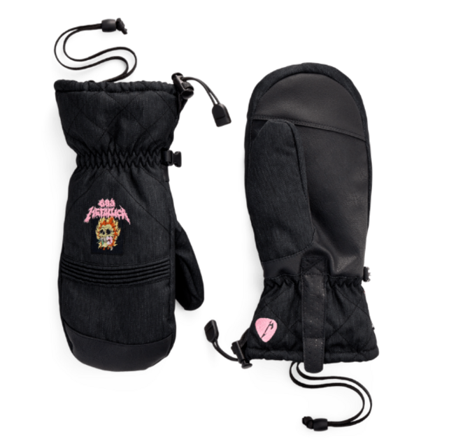 686 Womens Jubilee Mitt (26/27) Metallica Black Denim