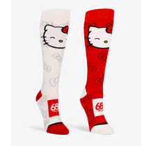 686 Womens Hello Kitty Socks - 2Pk (26/27) Assorted 2
