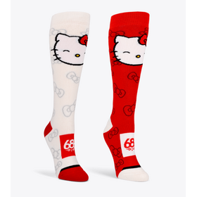 686 Womens Hello Kitty Socks - 2Pk (26/27) Assorted 2